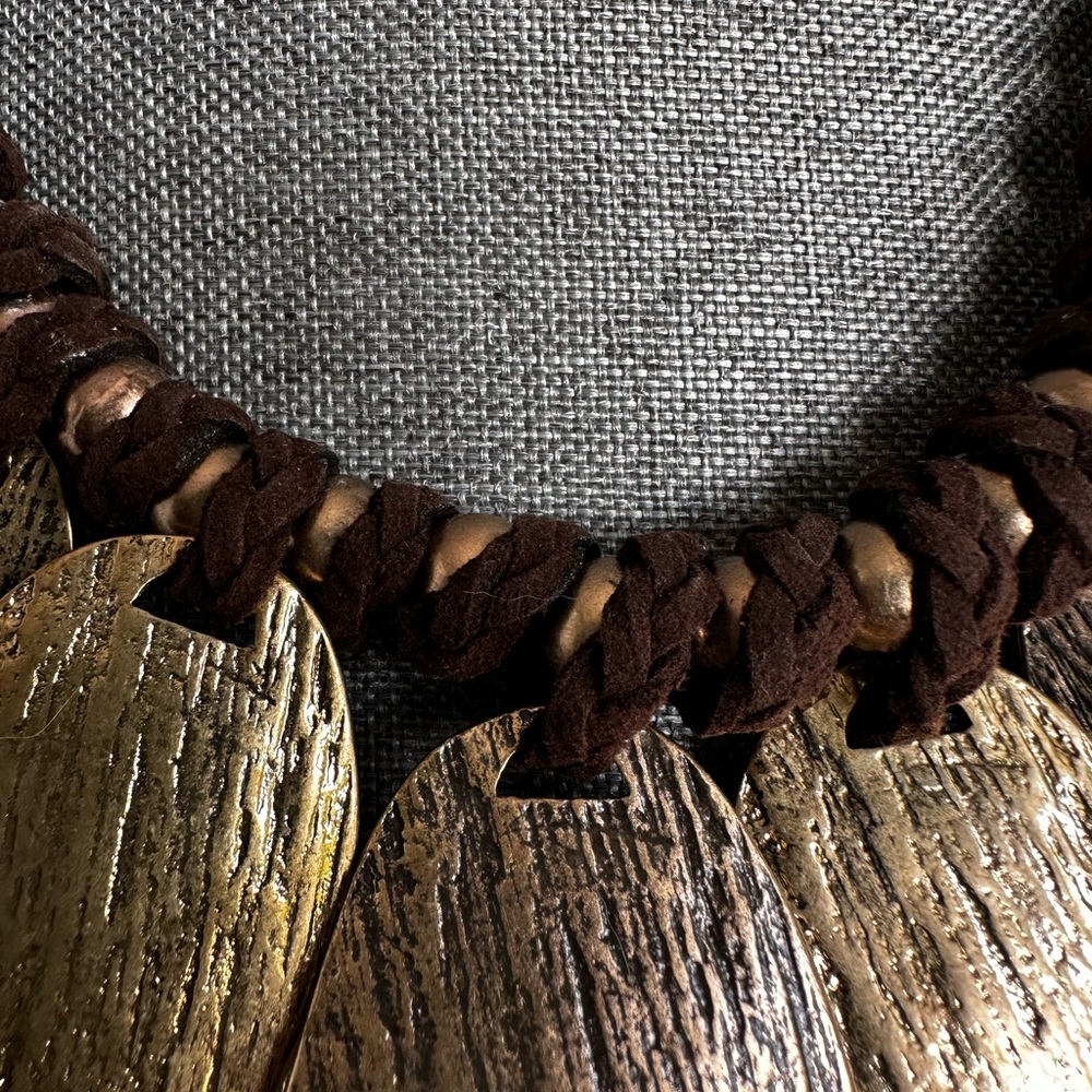 Chicos Vintage Adjustable Necklace with Metal Teardrop Pendants - Picture 5 of 12